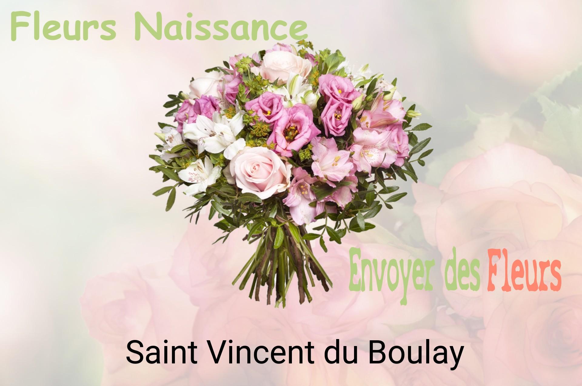 Bouquet de fleurs de naissance livré à Saint-Vincent-du-Boulay